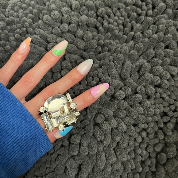 Stretchy Rhinestone Ring Women’s ❤️ - Picture 1 of 3